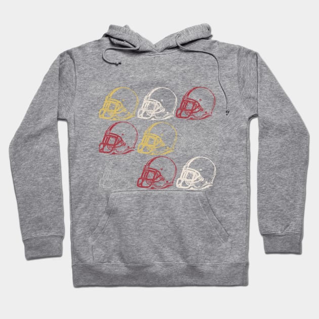 Football helmets Hoodie by LifeTime Design